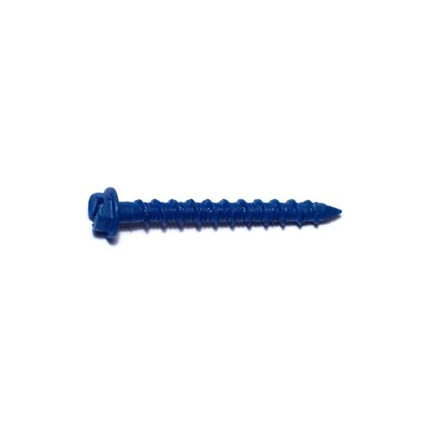 Red Head Tapcon Concrete Screw, 3/16" Dia., Hex, 1 3/4 in L, Steel Blue Ruspert, 100 PK 08110 - main